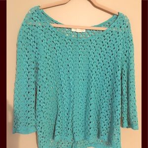 Turquoise sweater from Urban Outfitters
